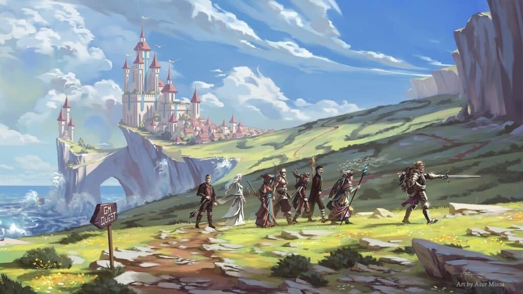 Ведучий описує світ довкола персонажів і дає їм вибір