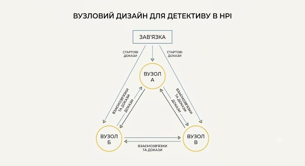 Вузловий дизайн детективної пригоди